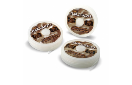 3x Fox Illusion Fluorocarbon Hooklink