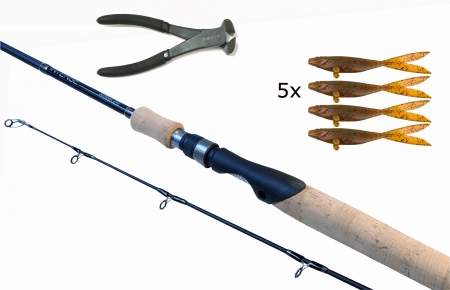 Predox Intense Softbait 240cm met kunstaas en tang